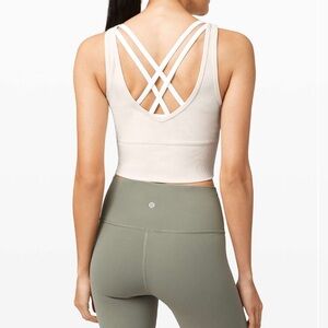 Lululemon power pivot tank light ivory